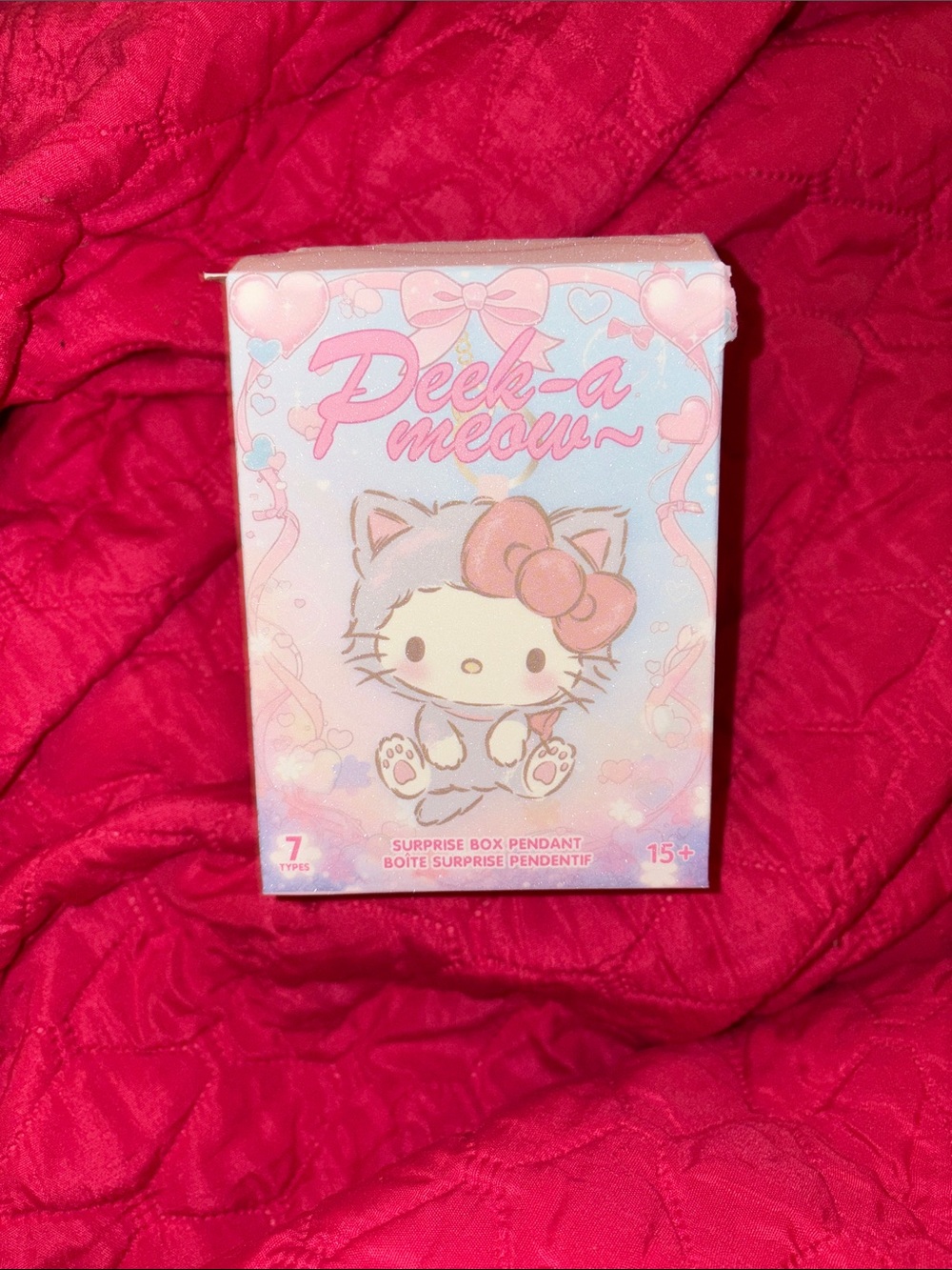 SOLD OUT Miniso Hello Kitty Peek-a-Meow Surprise Mystery Box Pendant